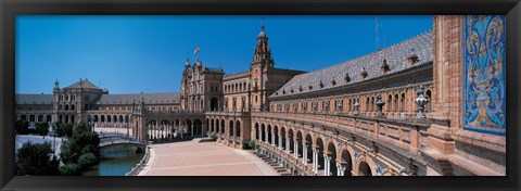 Framed Plaza Espana Seville Andalucia Spain Print
