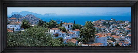 Framed Idra Island Greece Print