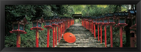 Framed Kibune Shrine Kyoto Japan Print