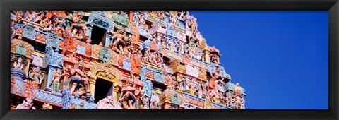 Framed Low angle view of a temple, Tiruchirapalli, Tamil Nadu, India Print