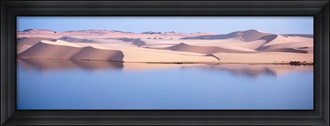 Framed Sand dunes at the seaside, Mui Ne, Vietnam Print