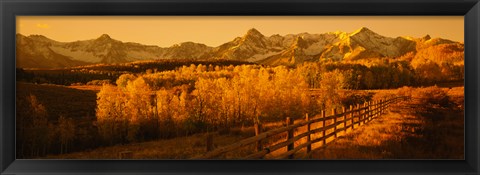 Framed Dallas Divide, San Juan Mountains, Colorado (sepia) Print