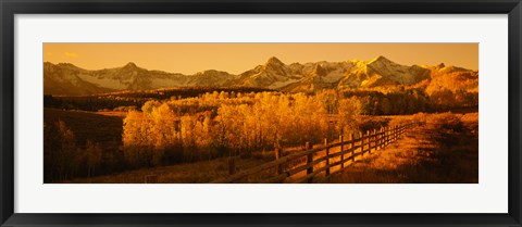 Framed Dallas Divide, San Juan Mountains, Colorado (sepia) Print