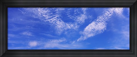 Framed Low angle view of cirrocumulus clouds in the sky Print
