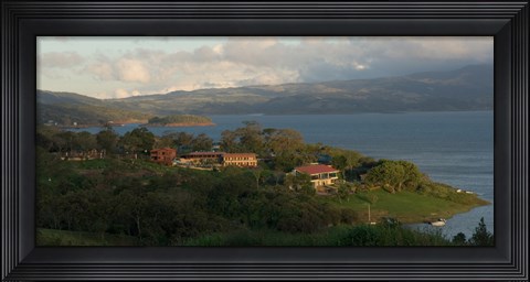 Framed High angle view of houses in a village, Guanacaste, Costa Rica Print