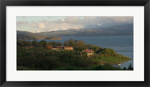 Framed High angle view of houses in a village, Guanacaste, Costa Rica Print