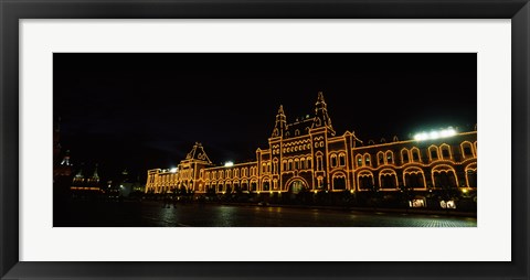 Framed Red Square at Night, Moscow, Russia Print