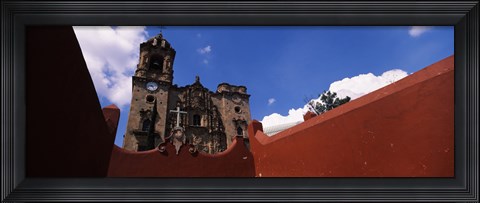 Framed Low angle view of a church, La Valenciana Church, Guanajuato, Mexico Print