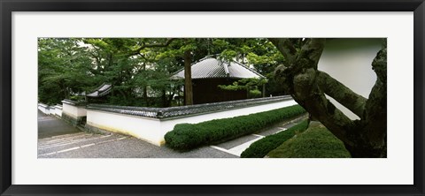 Framed Trees near a temple, Nanzenji Temple, Kyoto, Kyoto Prefecture, Kinki Region, Honshu, Japan Print