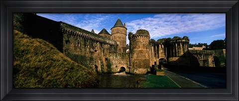Framed Low angle view of a castle, Chateau de Fougeres, Fougeres, Ille-et-Vilaine, Brittany, France Print