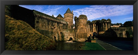 Framed Low angle view of a castle, Chateau de Fougeres, Fougeres, Ille-et-Vilaine, Brittany, France Print