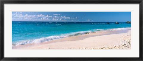 Framed Waves on the beach, Warwick Long Bay, South Shore Park, Bermuda Print