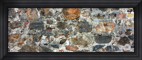 Framed Close-up of a stone wall, St. John, US Virgin Islands Print