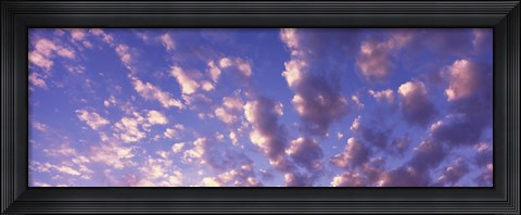Framed Low angle view of clouds, Caribbean Sea Print