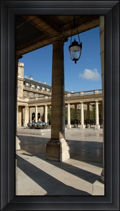 Framed Columns in a palace, Palais Royal, Paris, France Print