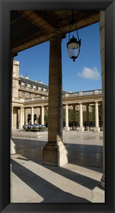 Framed Columns in a palace, Palais Royal, Paris, France Print