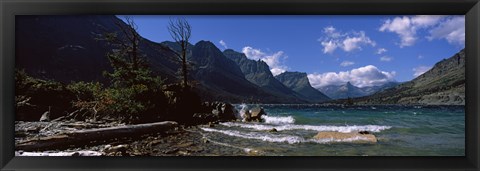 Framed St. Mary Lake, US Glacier National Park, Montana Print