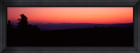 Framed Sunrise over mountain, Western Slope, Telluride, San Miguel County, Colorado, USA Print