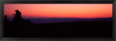 Framed Sunrise over mountain, Western Slope, Telluride, San Miguel County, Colorado, USA Print