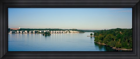 Framed City at the waterfront, Stockholm, Sweden Print