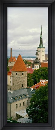 Framed Toompea view, Old Town, Tallinn, Estonia Print