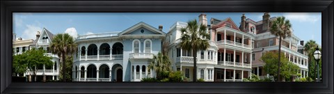 Framed Houses along Battery Street, Charleston, South Carolina Print