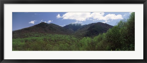 Framed Clouds over mountains, Great Smoky Mountains National Park, Tennessee, USA Print