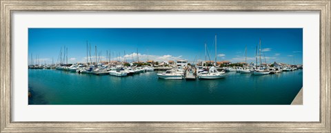 Framed Small harbor in Provence-Alpes-Cote d&#39;Azur, France Print