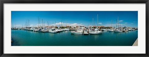 Framed Small harbor in Provence-Alpes-Cote d&#39;Azur, France Print