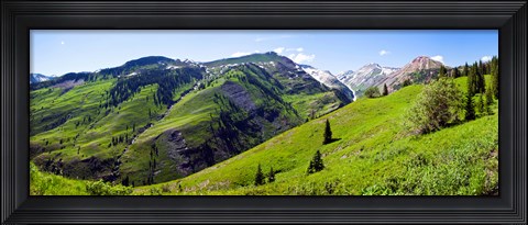 Framed On Slate River Road looking at Mt Owen and Purple Mountain, Crested Butte, Gunnison County, Colorado, USA Print