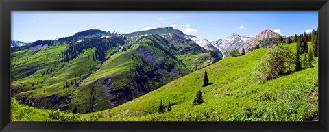 Framed On Slate River Road looking at Mt Owen and Purple Mountain, Crested Butte, Gunnison County, Colorado, USA Print