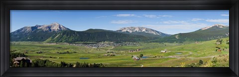 Framed Crested Butte, Gunnison County, Colorado Print