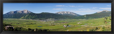 Framed Crested Butte, Gunnison County, Colorado Print