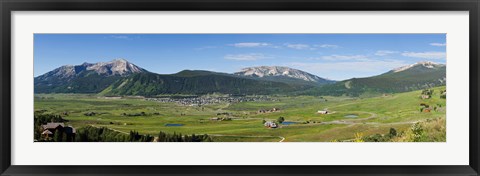 Framed Crested Butte, Gunnison County, Colorado Print