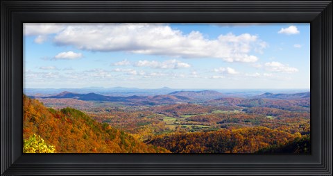 Framed Clouds over a landscape, North Carolina, USA Print