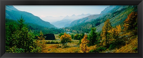 Framed Estenc Valley in autumn, French Riviera, Provence-Alpes-Cote d&#39;Azur, France Print