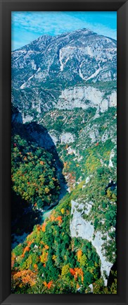 Framed Verdon Gorge in autumn, Provence-Alpes-Cote d&#39;Azur, France Print