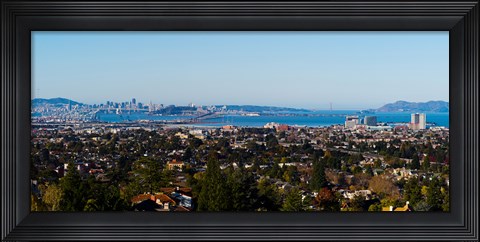 Framed Buildings in a city, Oakland, San Francisco Bay, California Print