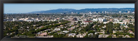Framed Cityscape, Culver City, Century City, Wilshire Corridor, Westwood, West Los Angeles, California, USA Print