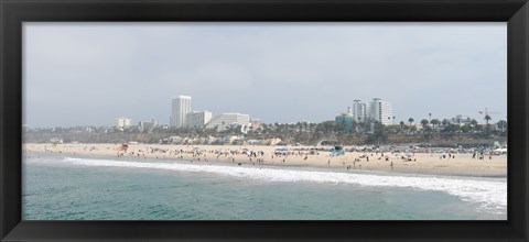 Framed Santa Monica Beach, Santa Monica, Los Angeles County, California, USA Print