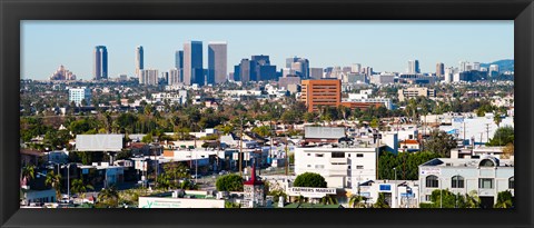 Framed Century City, Beverly Hills, Wilshire Corridor, Los Angeles, California, USA Print