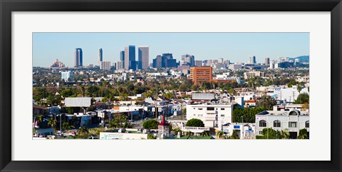 Framed Century City, Beverly Hills, Wilshire Corridor, Los Angeles, California, USA Print