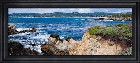 Framed View of Ocean, Point Lobos State Reserve, Carmel, Monterey County, California Print