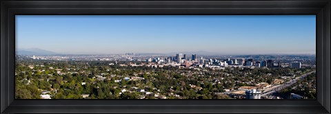 Framed Century City, Wilshire Corridor, Westwood, West Los Angeles, California, USA Print