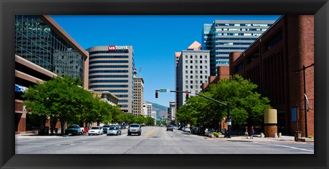 Framed Downtown Salt Lake City, Salt Lake City, Utah Print