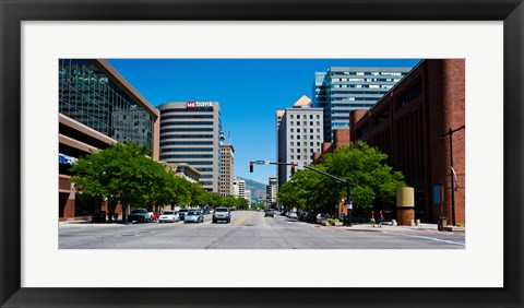 Framed Downtown Salt Lake City, Salt Lake City, Utah Print