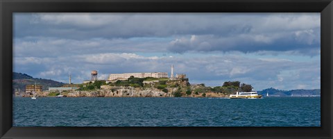 Framed Alcatraz Island, San Francisco Bay, San Francisco, California Print