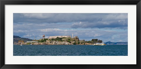 Framed Alcatraz Island, San Francisco Bay, San Francisco, California Print