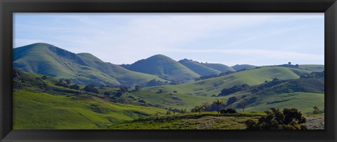 Framed High angle view of a valley, Edna Valley, San Luis Obispo County, California, USA Print