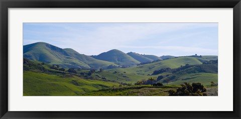 Framed High angle view of a valley, Edna Valley, San Luis Obispo County, California, USA Print